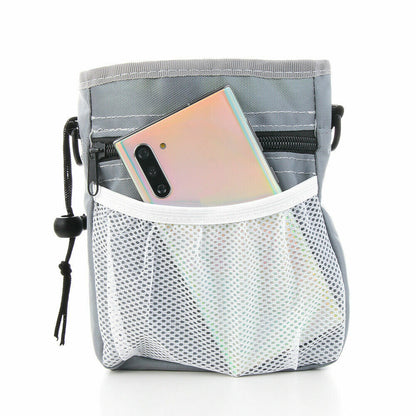 Dog Walking Training Obedience Treat Pouch Portable Pet Puppy Snack Belt Bag UK